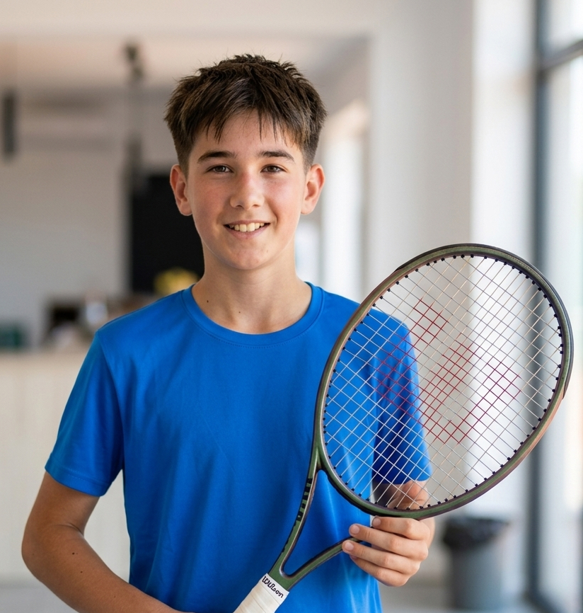 Alex Enea, junior de tenis susținut de Asociația TennisDex